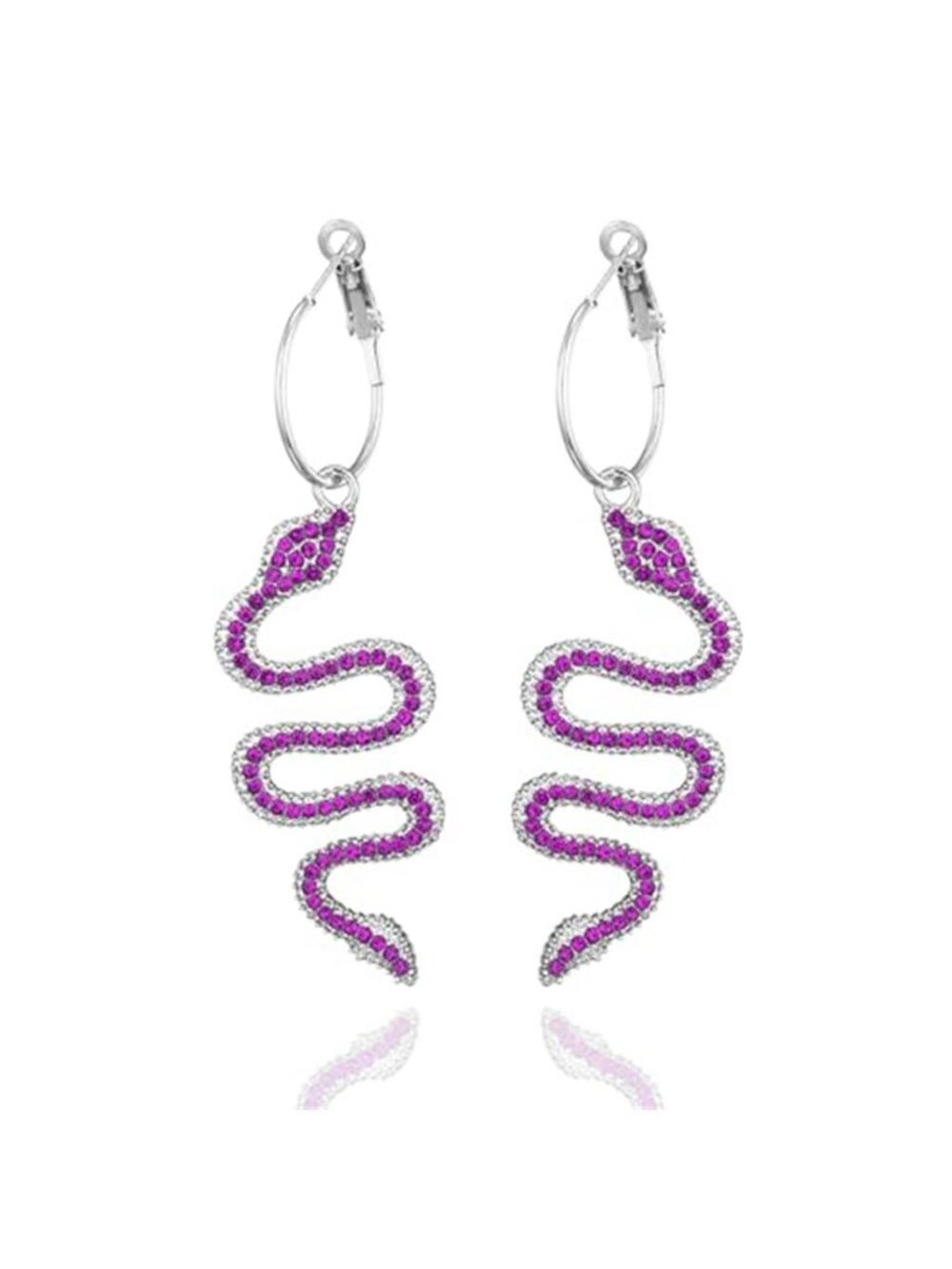 Snake Earrings 14K Gold Plated Dangle Earrings Personalized Punk Animal
